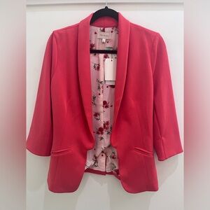 Skies Are Blue Coral Blazer